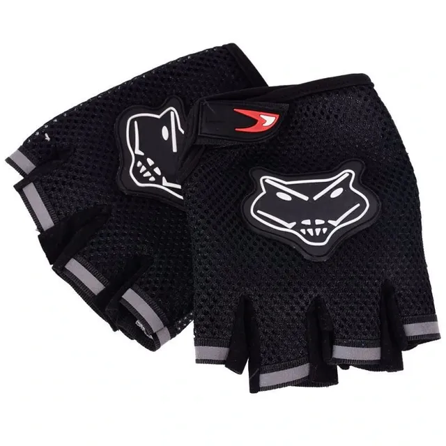 Men's cycling gloves with printing - 3 colors