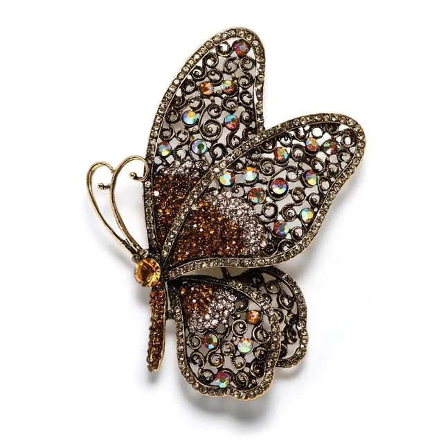 Krásná dámská brož Motýl
