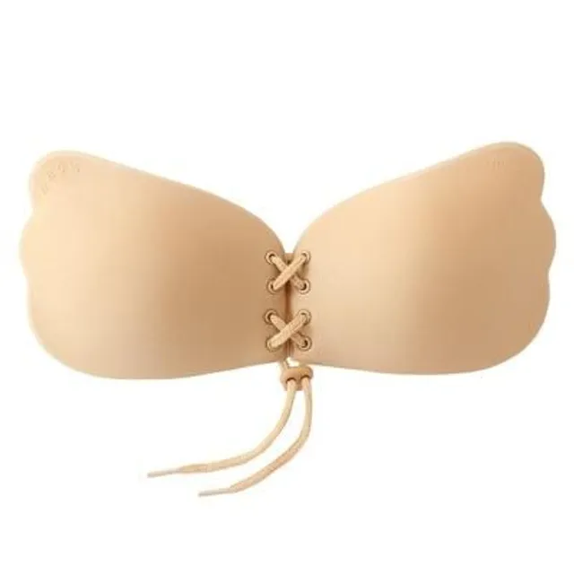 Adhesive push up bra