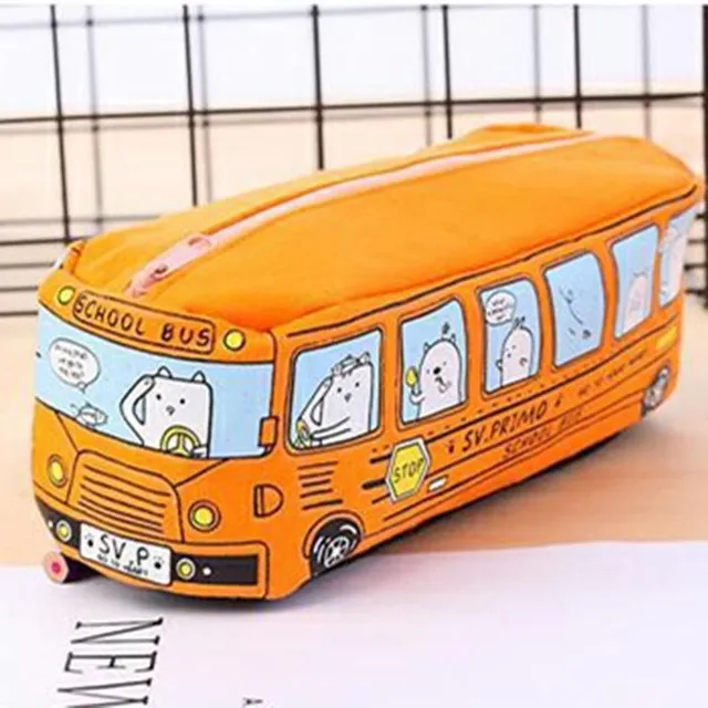 Designový penál na tužky ve tvaru autobusu - několik barevných variant