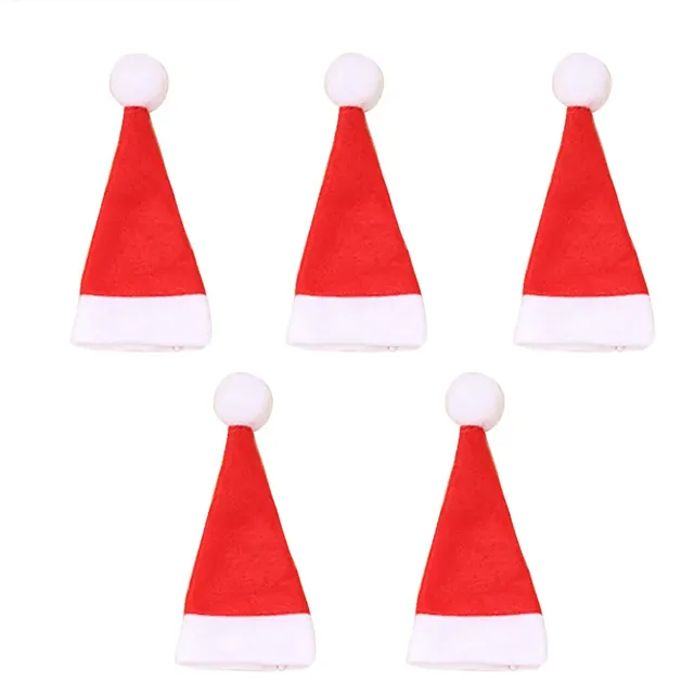 5/10/20 pcs Christmas cutlery holder in the form of Santa's hat