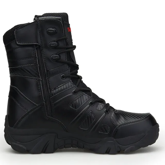 Men's winter leather high boots A1578