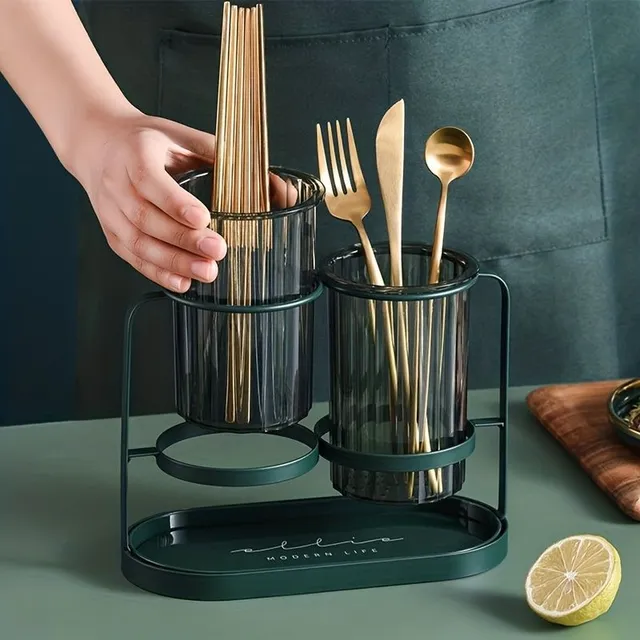 Odkapávač na nádobí s držákem na hůlky - praktický a stylový doplněk vaší kuchyně