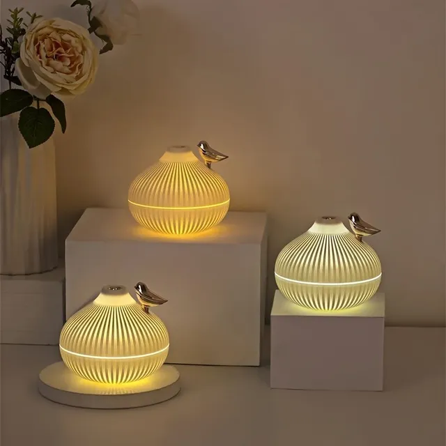 Small and quiet humidifier with night light "Onion"