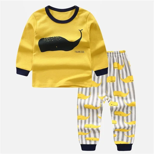 Children's cute pajamas with animal print and other