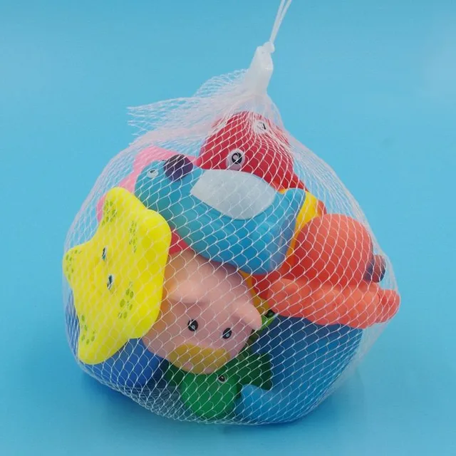 Children's rubber toys for water 10 kusů