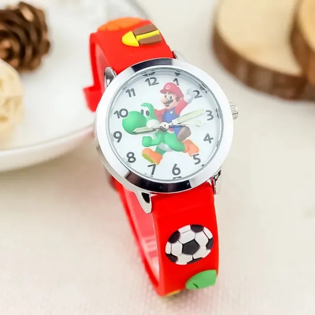 Baby analog watch with Super Mario Bros motif.