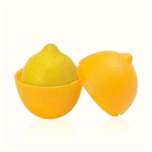 Lemon shaped storage box to preserve freshness