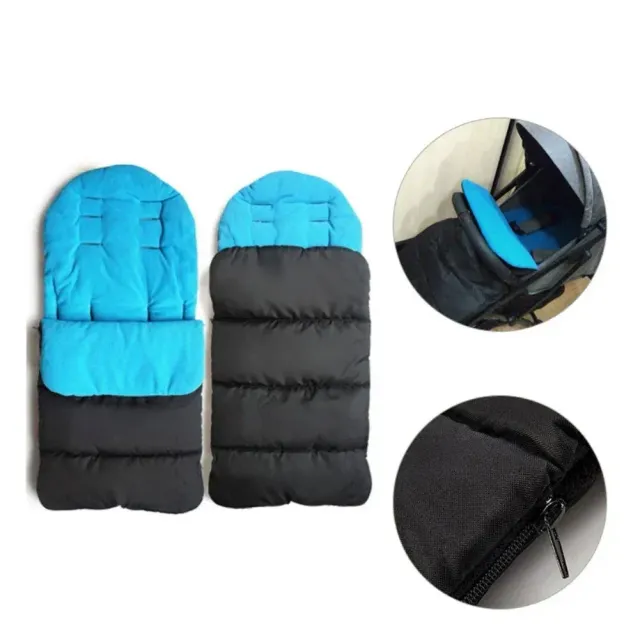 Universal sleeping bag for stroller with foot protection and warm wind pillow for children