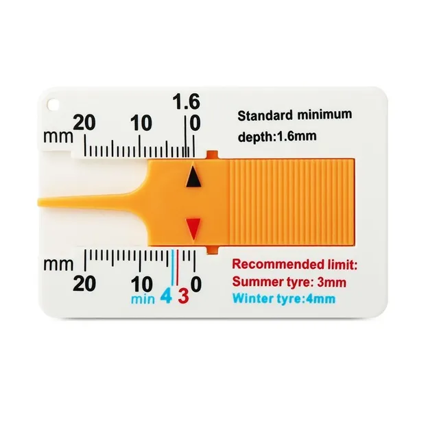 Tyre tread depth gauge