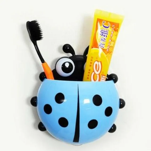 Brush holder in the shape of a ladybug J2507