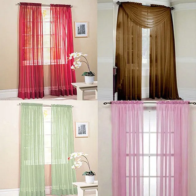 Quality cheap curtains 200x100 cm - choice of 9 colours