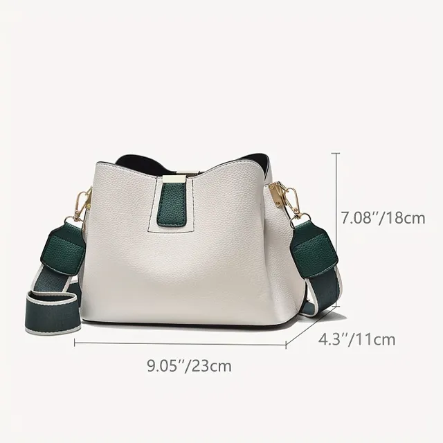 Multifunctional women's purse: crossbody, over shoulder and into hand