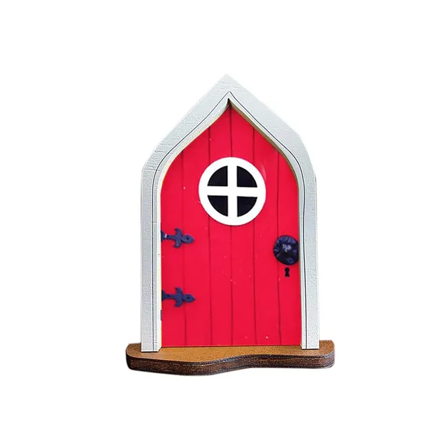 Miniature door for elves garden decoration