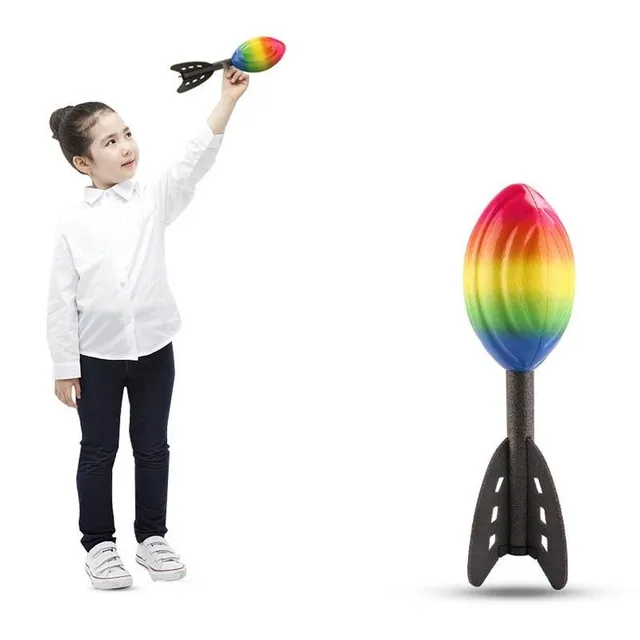 Rainbow Flying Rocket