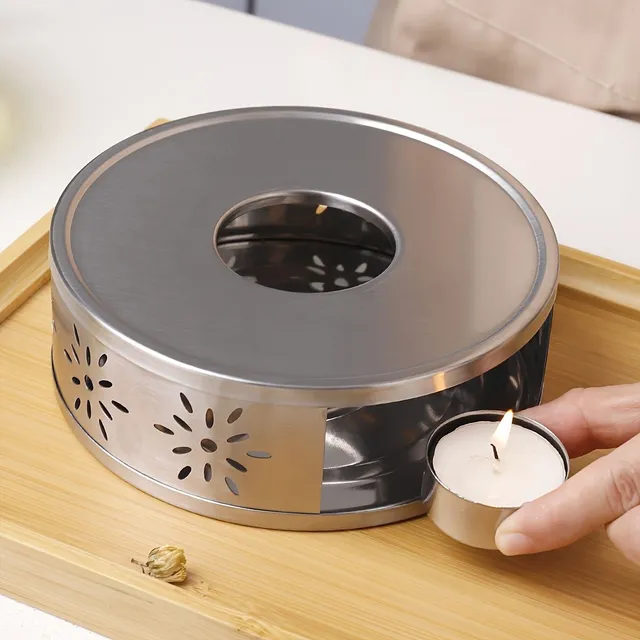 Portable stainless steel tea heater without electricity for household and outdoor use