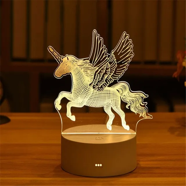 3D lampa s vianočnými motívmi - USB