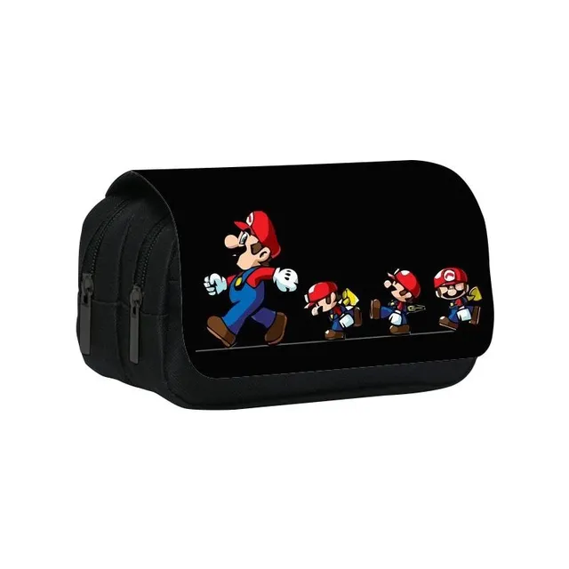 School pencil case with Super Mario motifs