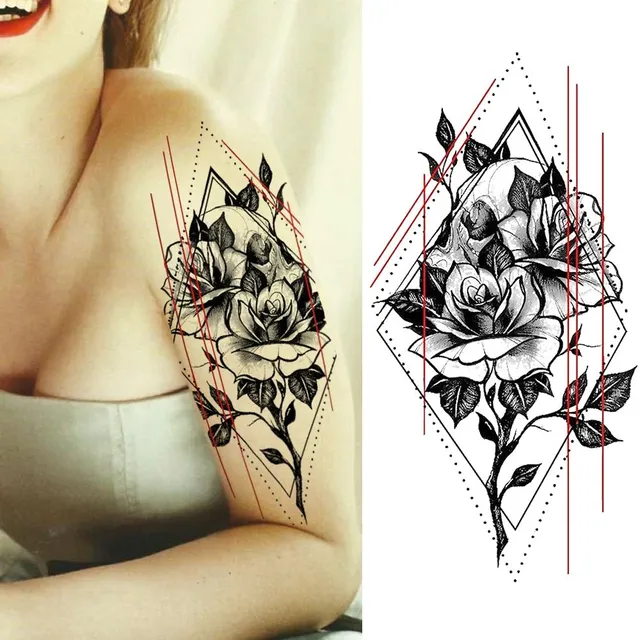 Beautiful color temporary tattoo DMZ022