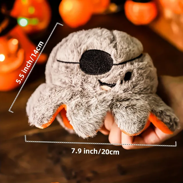 Pulpo y calabaza de peluche interactivos para perros y gatos en Halloween