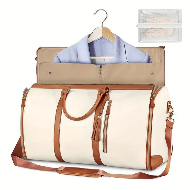 Men's travel bag for a retro-style suitcase with a large capacity