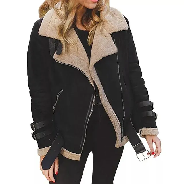 Women's winter jacket with fur