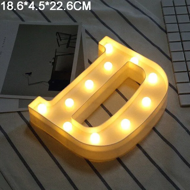 Lettres LED lumineuses