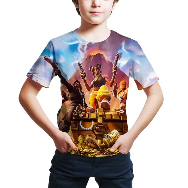 Magnifique t-shirt Fortnite pour enfants en différentes couleurs