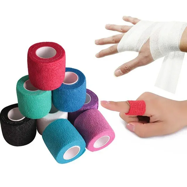 Color elastic self-adhesive bandage - soft and breathable bandage for wound treatment