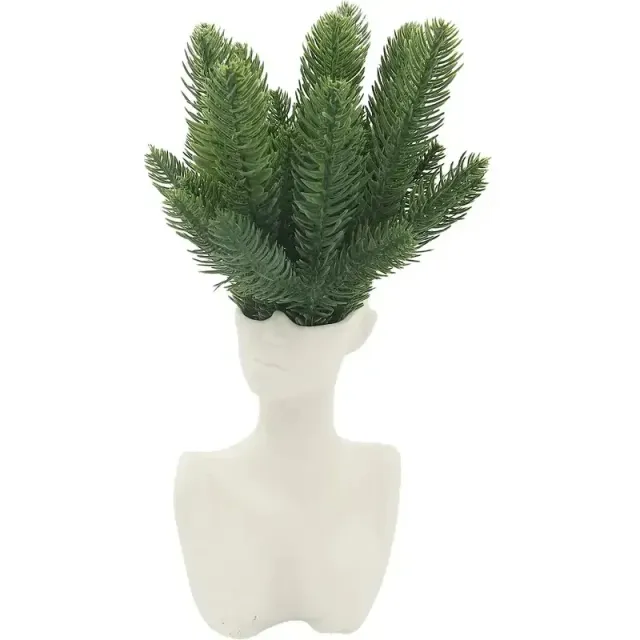 Artificial green pine branches