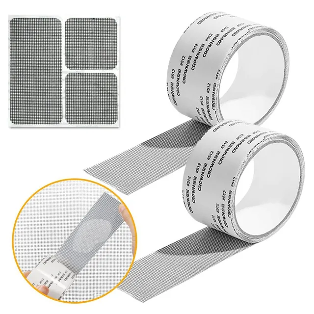 Bandă adezivă puternică pentru repararea plaselor de protecție la ferestre Window Net Screen Repair Patch Covering Up Holes Tears Anti-Insect Mosquito Mesh