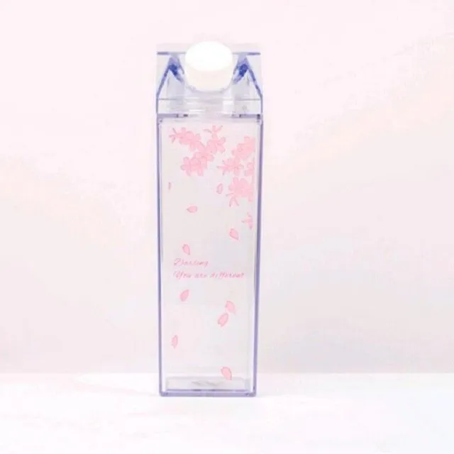 Plastic milk bottle with printing