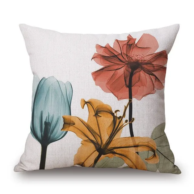 Floral pillowcase