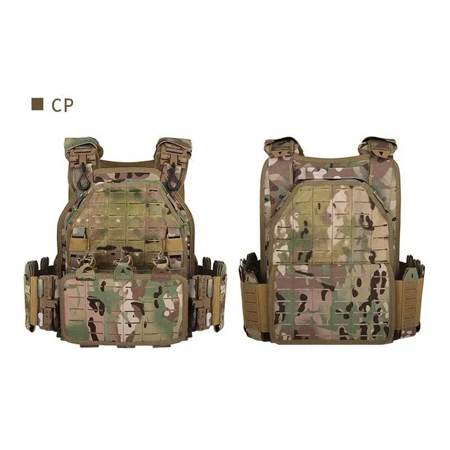 Tactical waterproof and durable vest with MOLLE compatibility for outdoor training - 1000D strength