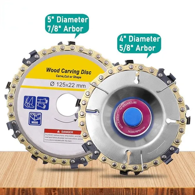 4/4.5/5 Inch Carving Wheel Woodworking Chain Grinder Chain Saws Circular Plate Tool 125/115MM Angle Grinding Carving Tools