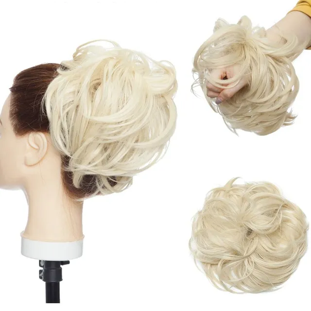 Postiche pour cheveux - chignon avec élastique