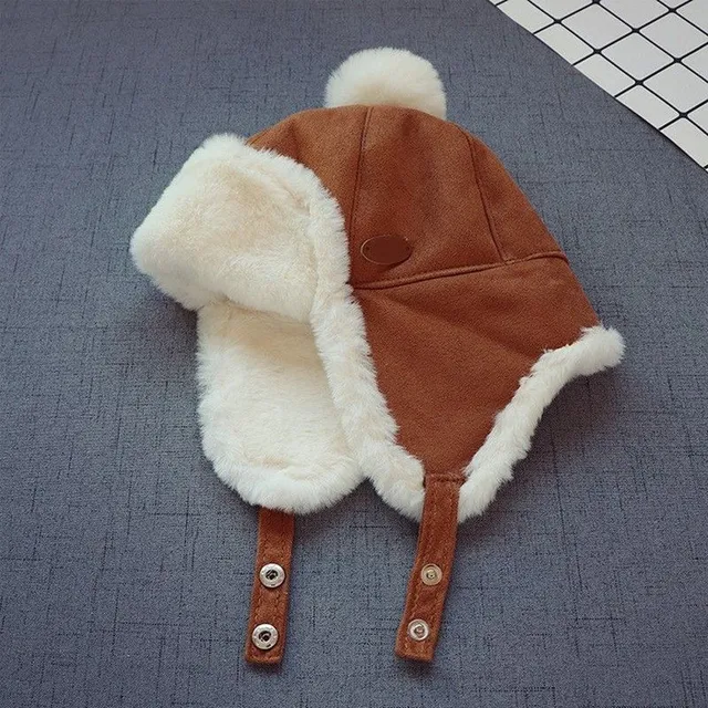 Children's sheepskin boots with fur