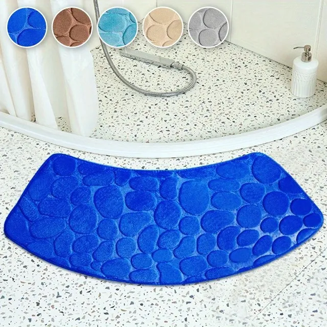 Bathroom mat tiles - rounded corners, soft, anti-slip, fast-drying, absorb water, for household use, bathroom, bath mat, bathroom accessories, bathroom decorations