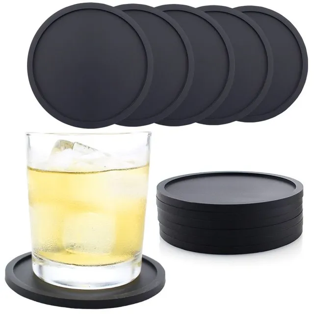 Anti-slip silicone coasters