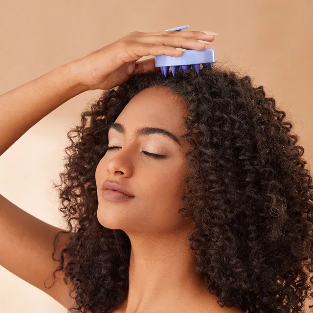 Perie de masaj și exfoliere din silicon pentru păr - îngrijire pentru păr sănătos și strălucitor