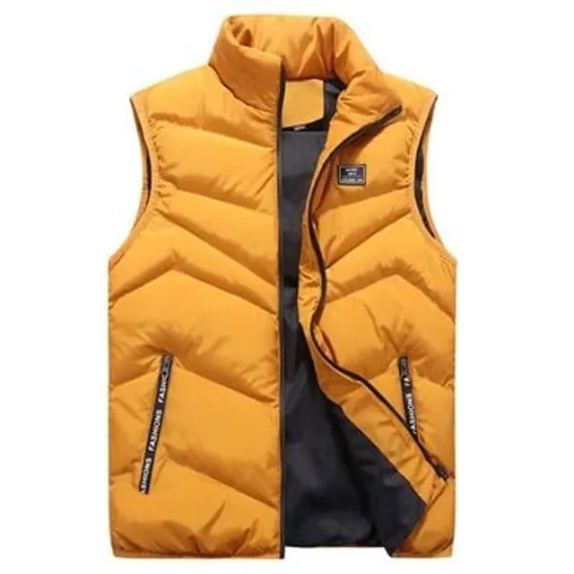 Men's quilted vest in several colours