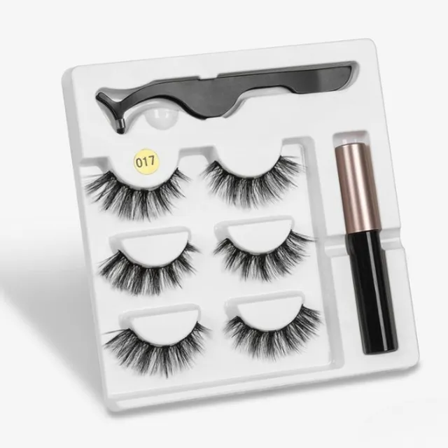 Luxurious magnetic 3D eyelashes