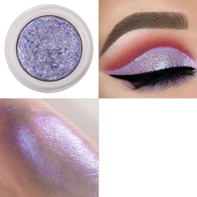 Luxurious metallic eye shadows - changing color when changing angle of light, several color variants