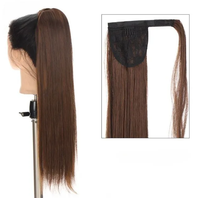 Women's long synthetic hair extensions for thickening hair