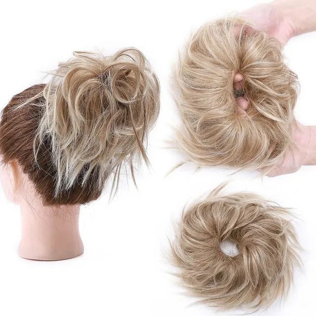 Postiche pour cheveux - chignon avec élastique