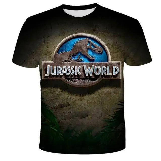 Tricou pentru copii cu mâneci scurte și imprimeu Jurassic World