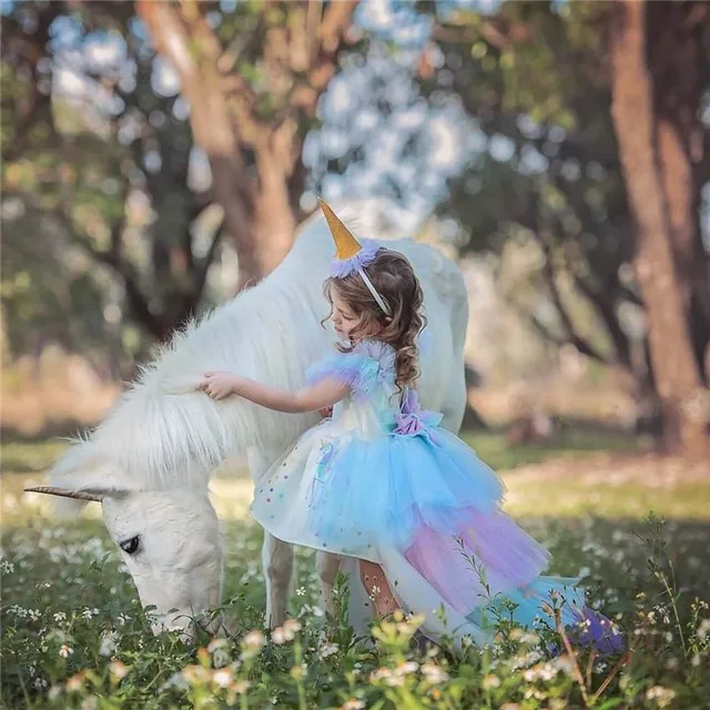 Beautiful girl unicorn costume