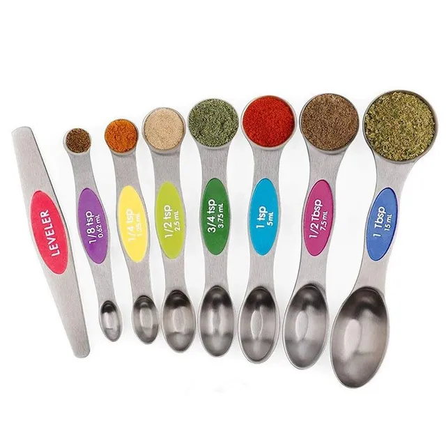 Set of stainless steel measuring cups 8 pcs C276