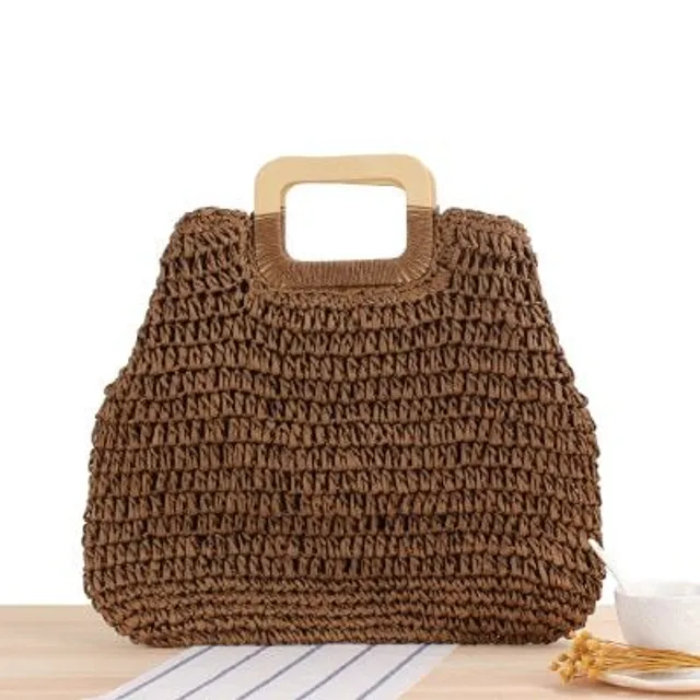 Hand knitted rattan shoulder bag - many types to choose from