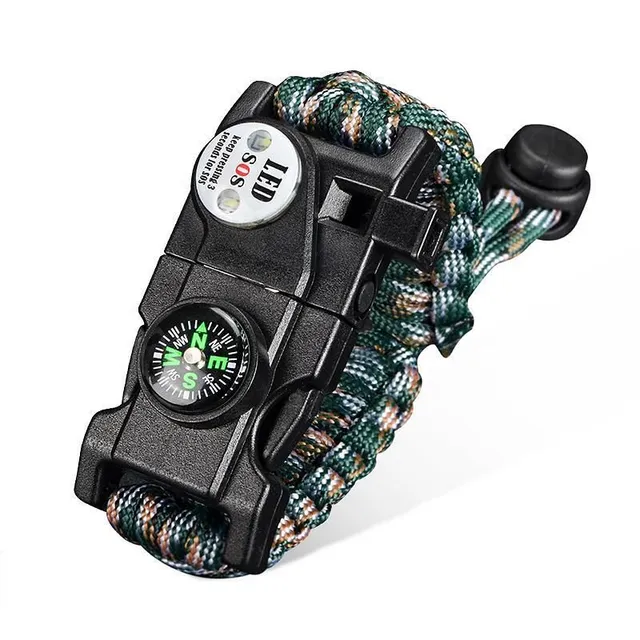Paracord survival bracelet - a set of survival tools that you can wear on your wrist